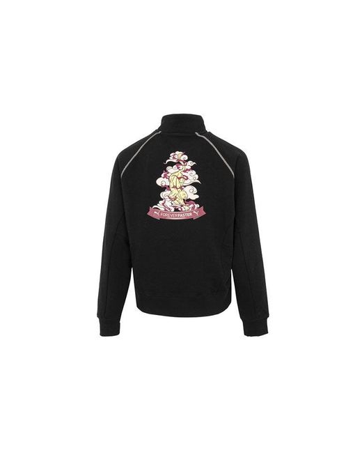 PUMA Black (Wmns) Das Cc Graphic Half-Zip Crew
