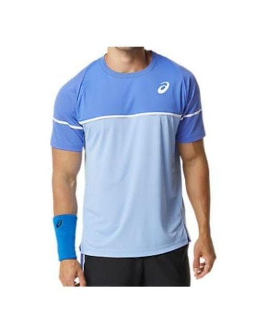 Asics Blue Game Short Sleeve Top 'Sapphire' for men