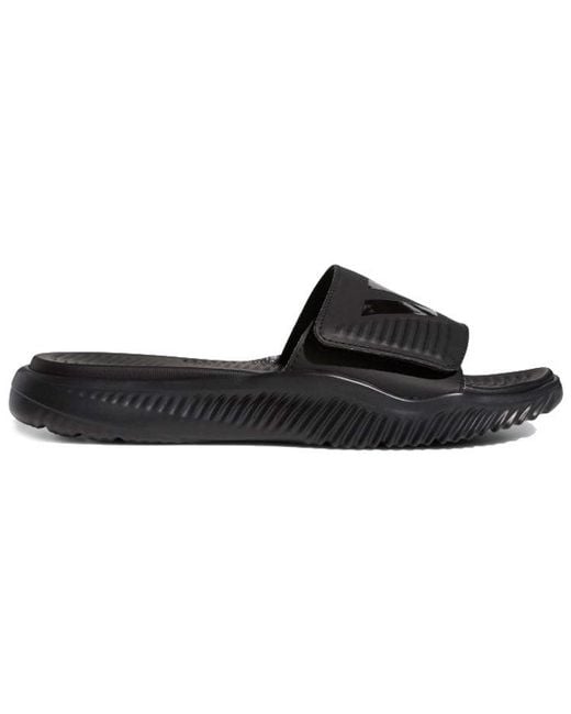Adidas Black Alphabounce Slide for men