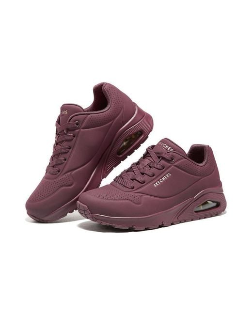 Skechers Purple (Wmns) Uno Stand On Air Sneakers