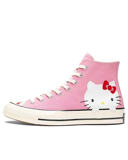 Converse Pink Hello Kitty X Chuck 70 Canvas Hi Top 'Prism' for men