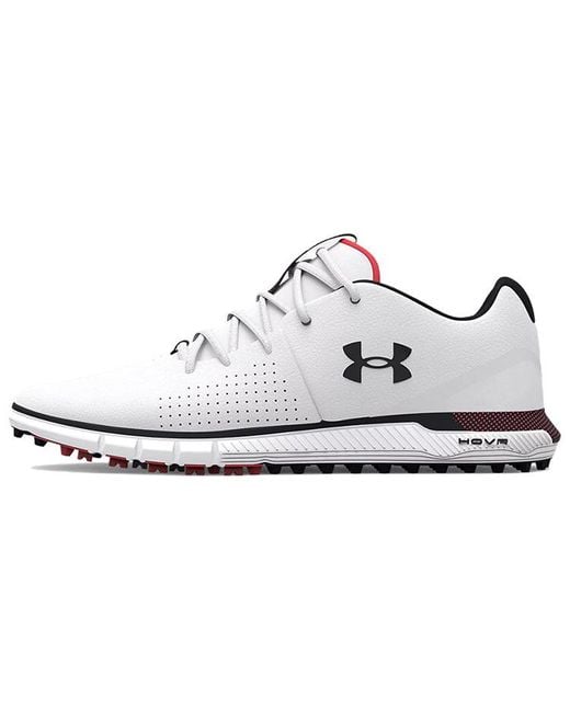Under Armour White Hovr Fade 2 Spikeless Wide E for men