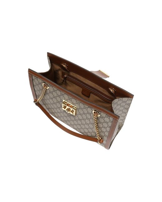 Gucci Gray (Wmns) Padlock Medium Gg Shoulder Bag