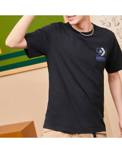 Converse Black Landscape Center Tee for men