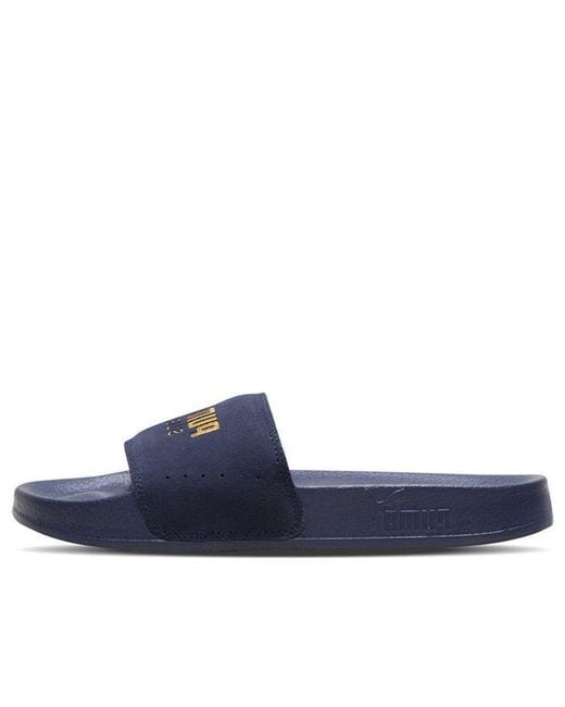 PUMA Blue Leadcat Suede Slippers for men