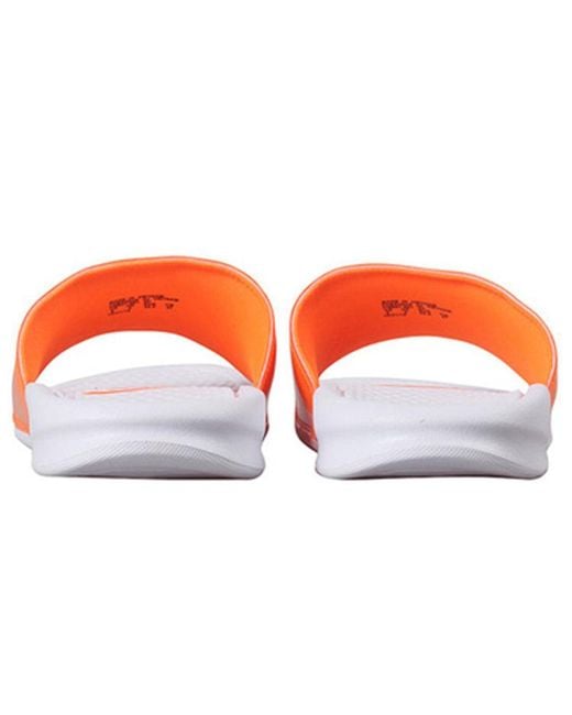 Nike Orange Benassi Jdi Print Slide for men
