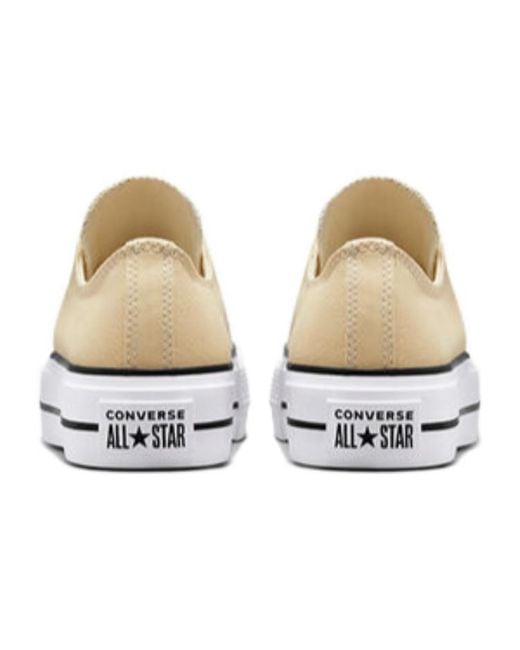 Converse White (Wmns) Chuck Taylor All Star Lift Platform Canvas Low 'Oat Milk'