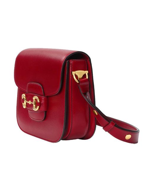 Gucci Red (Wmns) 1955Button Vintage Single Shoulder Bag