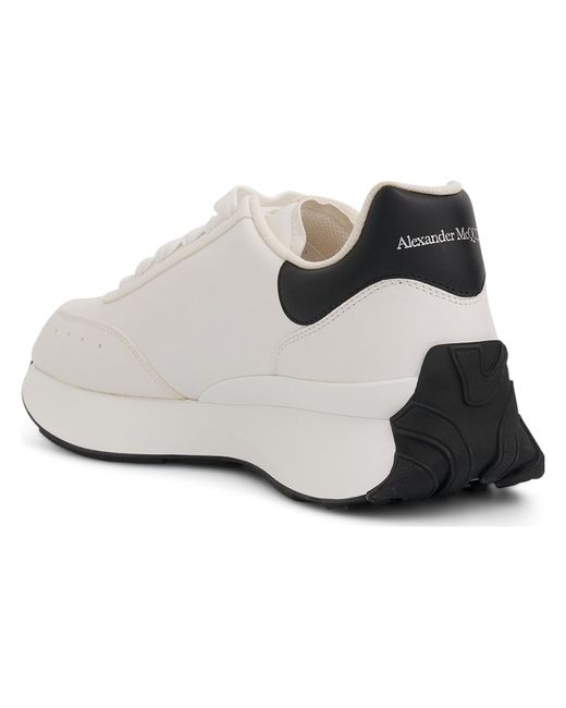 McQueen White Sprint Runner for men