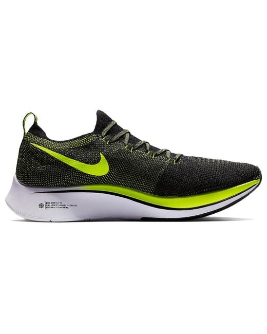 Nike Green Zoom Fly Flyknit 'Volt' for men