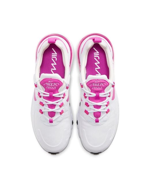 Nike White (Wmns) Air Max 270 React 'Fire'