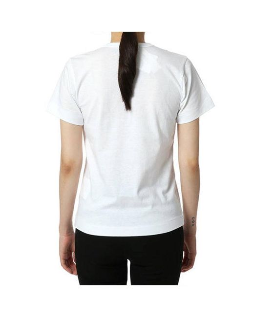 COMME DES GARÇONS PLAY Pink (Wmns) Colored Heart Tee