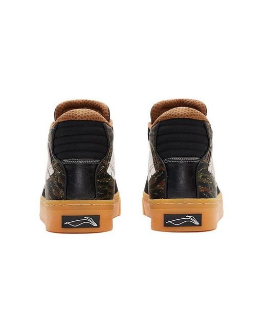 Li-ning Black 180 Cozy Skateboarding Shoes Camouflage for men