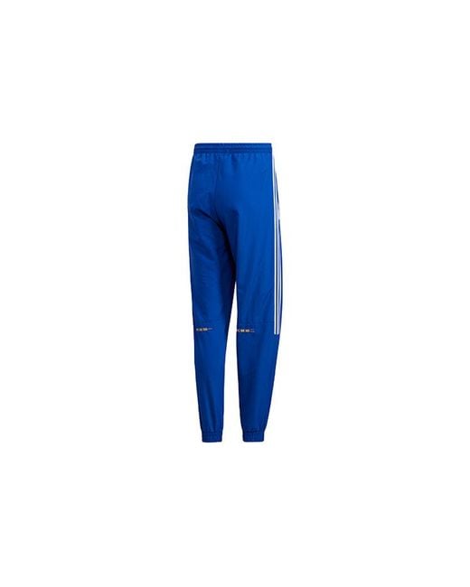 Adidas Blue Originals Mic Tp1 Stripe Sports Pants for men
