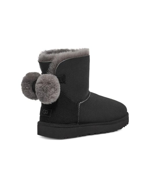 Ugg Black (Wmns) Mini Bailey Fuzzy Bow