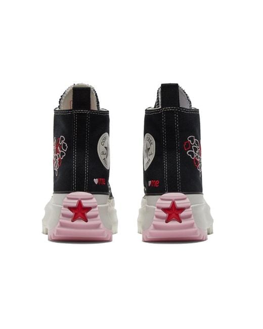 Converse Black Run Star Hike High 'Valentine's With Love' for men