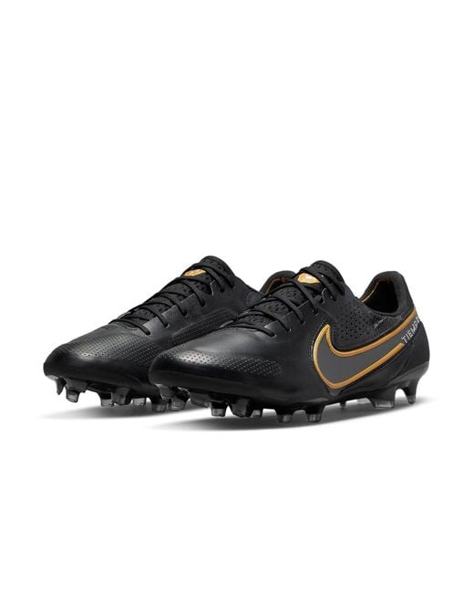 Nike Black Tiempo Legend 9 Elite Fg Metallic' for men