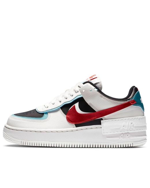 Nike White (Wmns) Air Force 1 Shadow Bleached Aqua'