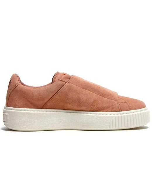 PUMA Brown (Wmns) Suede Platform Strap 'Cameo'