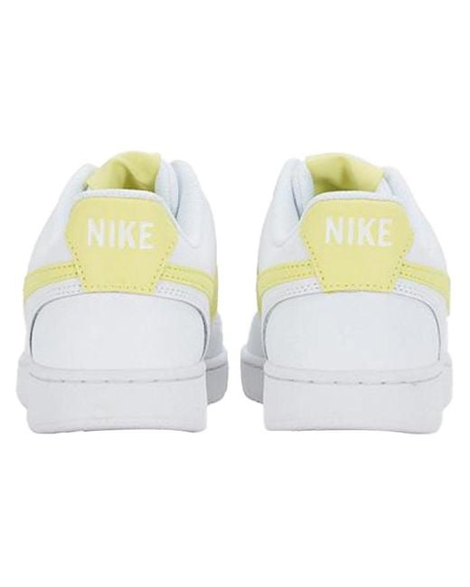 Nike White (Wmns) Court Vision Low Light Zitron'