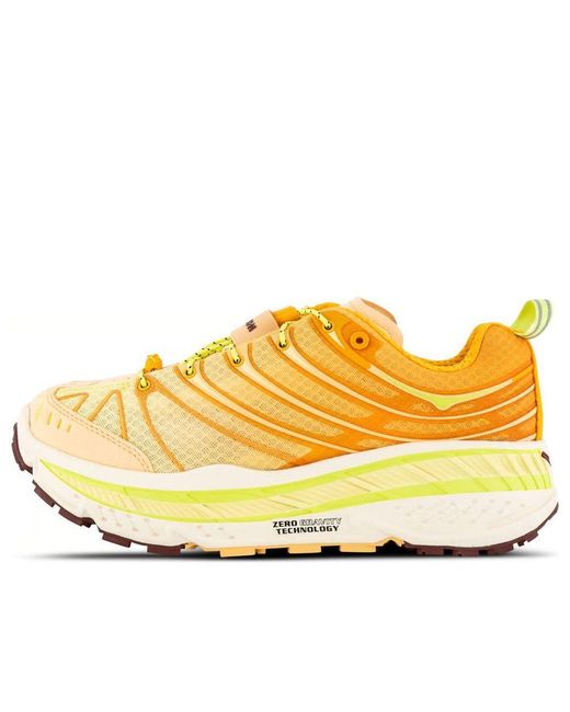 Hoka One One Yellow Stinson Evo Og 'Solar Flare Cantaloupe' for men