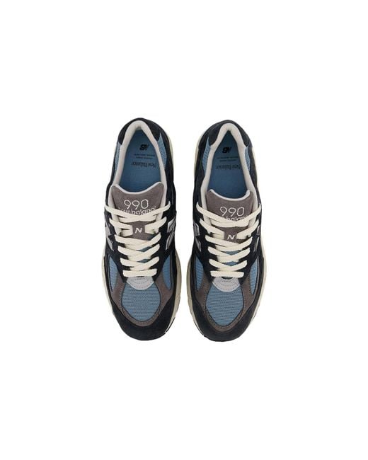 New Balance Blue Teddy Santis X 990V2 Made for men
