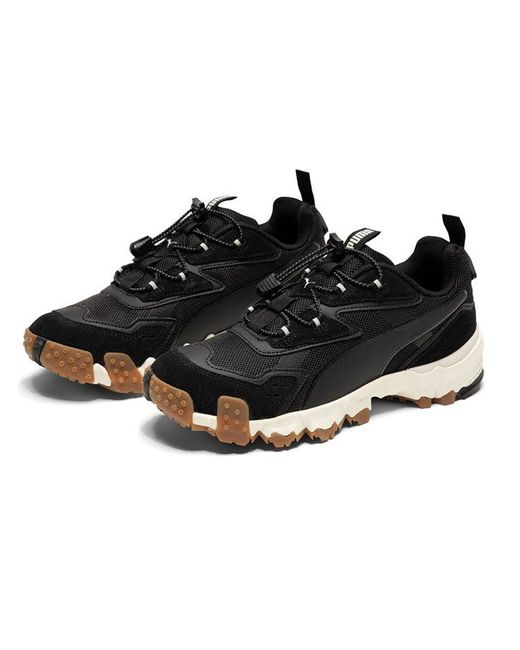 PUMA Black Trailfox Mts Water Thick Sole Low Top Casual Outdoor for men