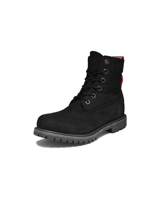 Timberland Black (Wmns) Rebotl 6 Inch Wide-Fit Boot Nubuck'