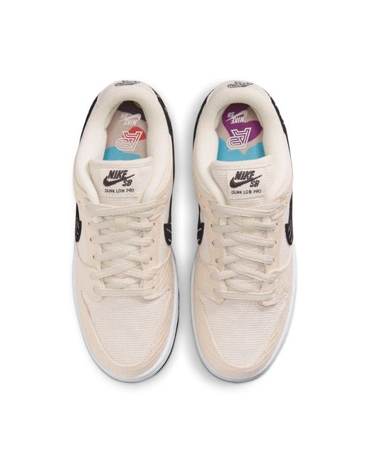 Nike White Sb Dunk Low 'Albino & Preto for men