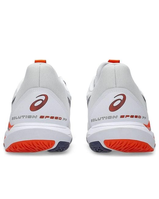 Asics White Solution Speed Ff 3 Greyish' for men