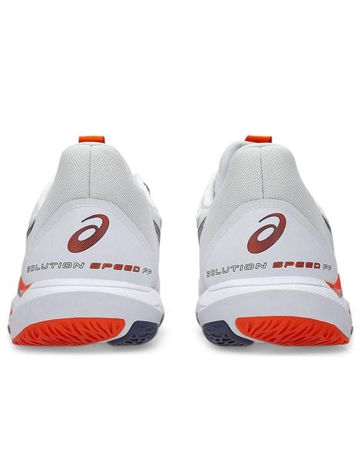 Asics White Solution Speed Ff 3 Greyish' for men