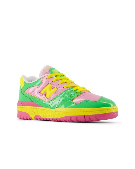 New Balance White 550 Y2K Patent Leather Pack for men