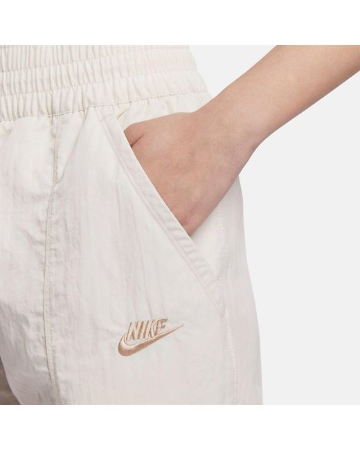 Nike White (Wmns) Sportswear Utility High Waist Adjustable Casual Pants