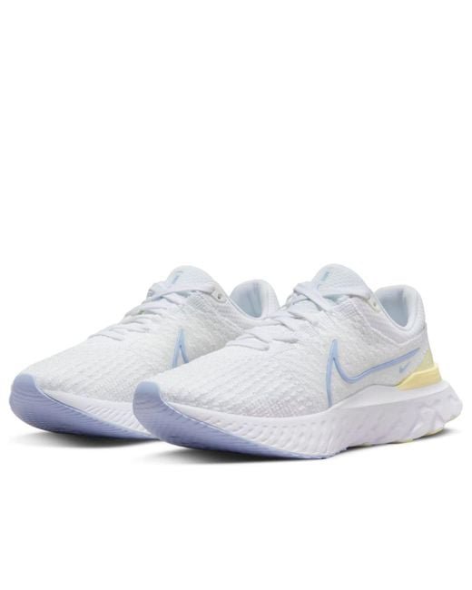 Nike White (Wmns) React Infinity Run Flyknit 3 Light Marine'