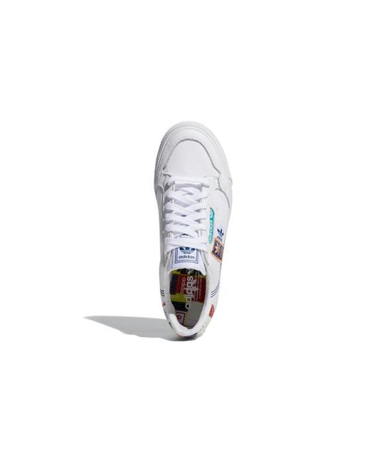 Adidas White Continental Vulc for men