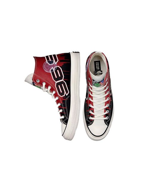 Converse Red Chinatown Market X Chuck 70 High 'Bulls Championship Jacket' for men