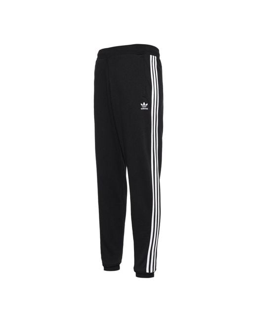 Adidas Black Originals Printing Fleece Lined Sports Pants for men