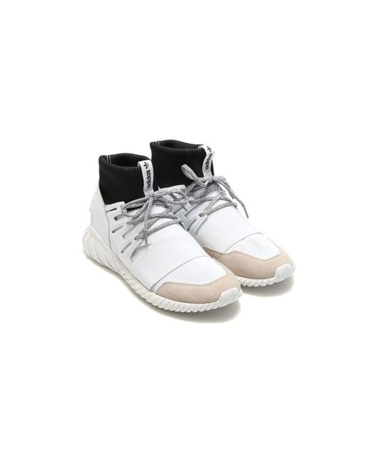 Adidas White Tubular Doom 'Yin Yang' for men