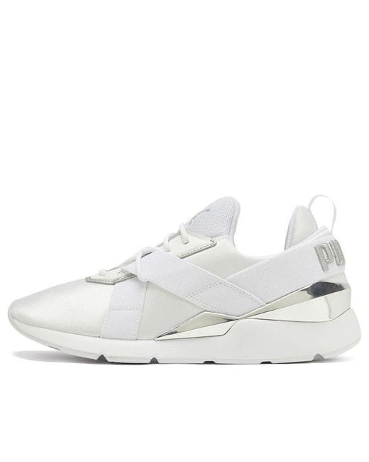 PUMA White (Wmns) Muse X3 Metallic'