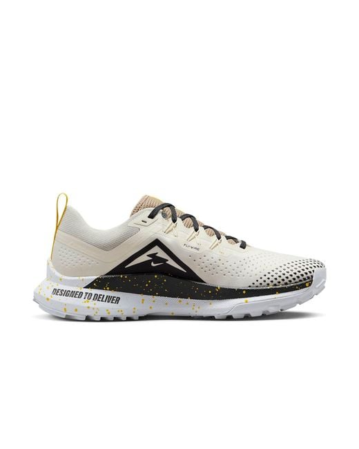 Nike White React Pegasus Trail 4 'Pale Ivory Khaki' for men