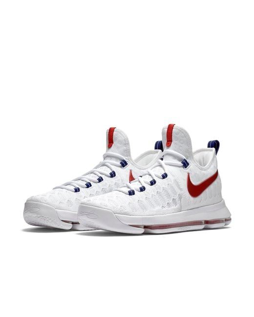 Nike White Kd 9 'Usa' for men