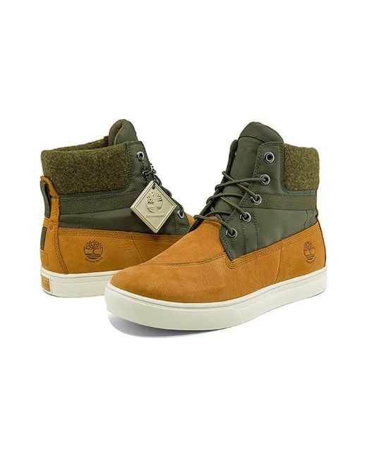 Timberland Brown Cupsole Ek+ Sneaker Boot 'Wheat Nubuck' for men