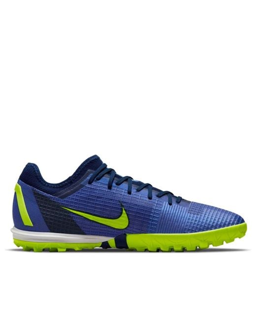 Nike Blue Mercurial Vapor 14 Pro Tf 'Lapis Volt' for men