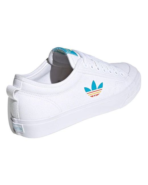 Adidas White Nizza Trefoil for men