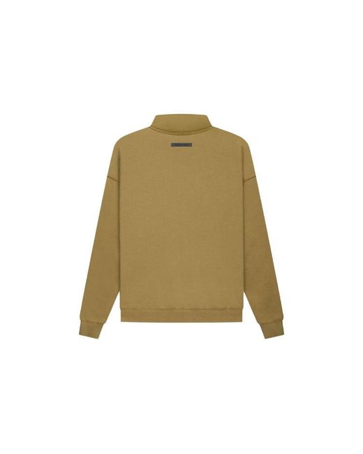 Fear Of God Green Fw21 Pullover Mock Neck Sweatshirt 'Amber' for men