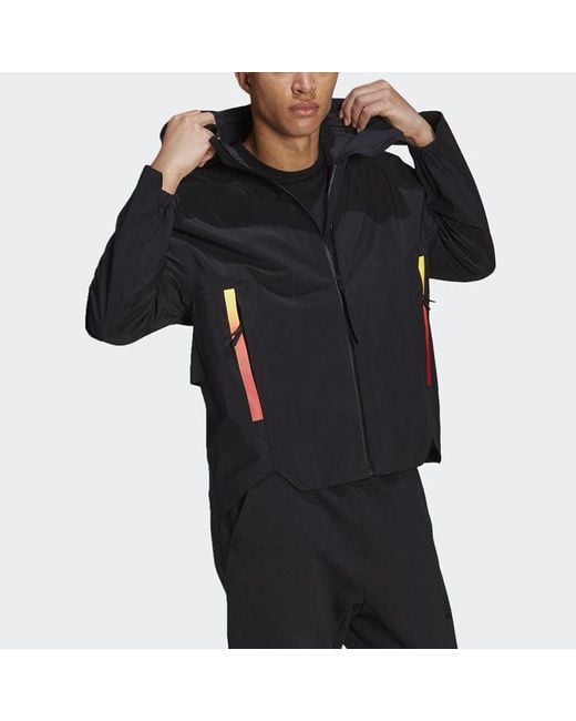 Adidas Blue Myshelter Rr Outdoor Sports Hooded Jacket for men