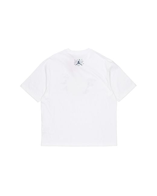 Nike White Printing Round Neck Pullover Short Sleeve T-Shirt for men