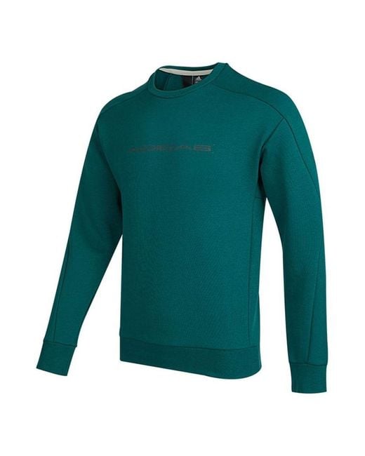 Adidas Green Th Eng Sweat Logo Printing Casual Sports Pullover Forest for men