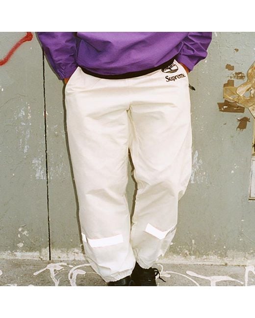 Supreme Natural X Timberland Reflective Taping Track Pants for men