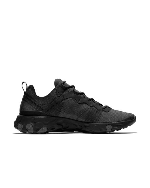 Nike Black React Element 55 Shoes for men